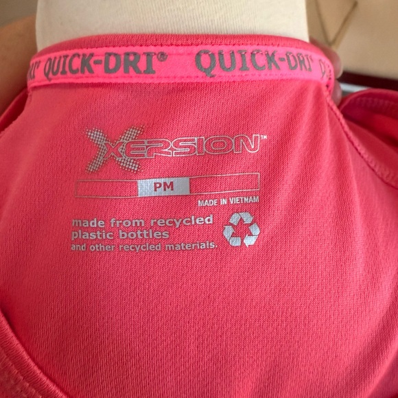 Xersion Women's Coral V-Neck Short Sleeve performance shirt - Picture 5 of 9